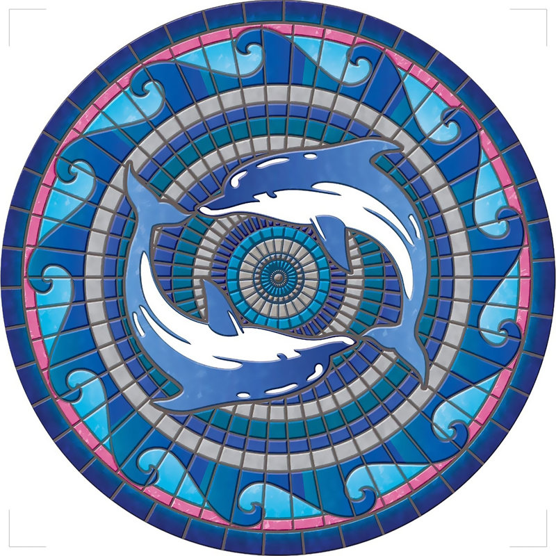 Kristinn Dolphin 29" Decorative Pool Mat - Pool Art